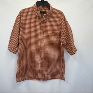 Premise Button Up Adult XXL Mens Short Sleeve Button Down 100% Cotton Shirt